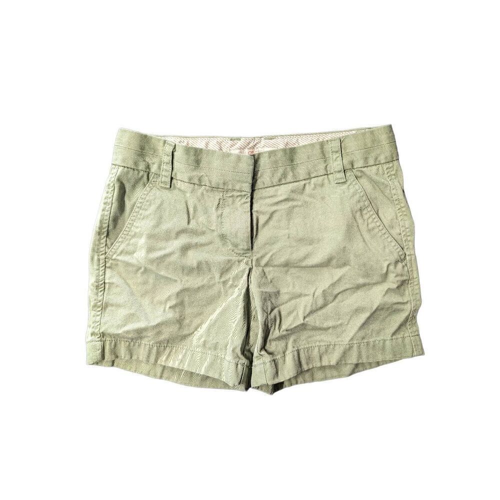 J.Crew Women's Green Broken-in Chino Shorts Women's Size 0